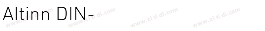 AItinn DIN字体转换